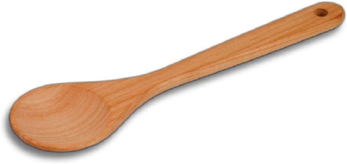 Hofmeister Kochlöffel Holz Universal Löffel rund Kirschholz 25 cm ca. 25,5×6,3×1 cm, Rührlöffel / Esslöffel Holz natur