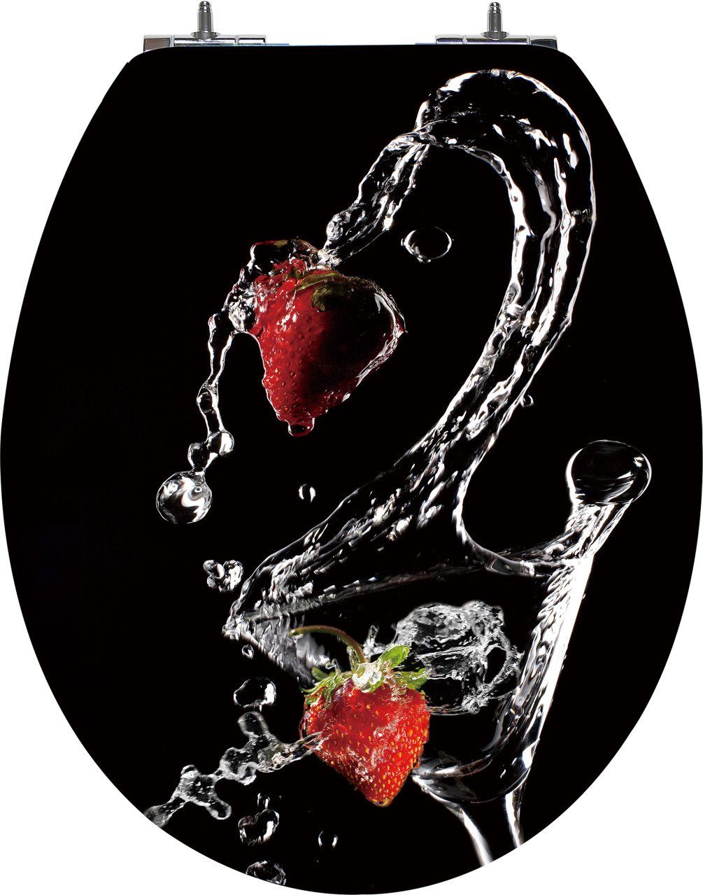 Primaster WC-Sitz Primaster WC-Sitz mit Absenkautomatik Strawberry, Abnehmbar Absenkautomatik Metallscharniere