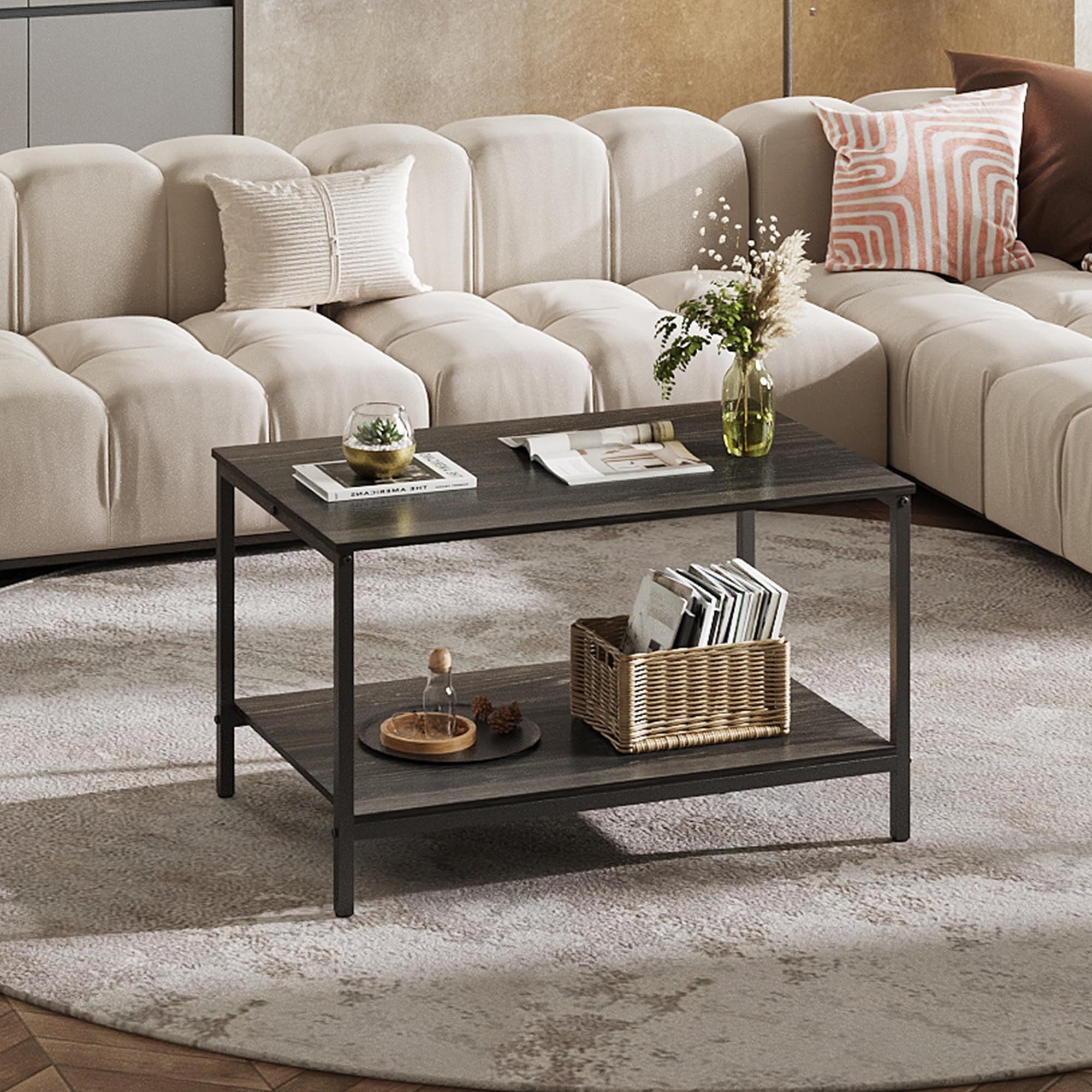 WLIVE Couchtisch Kleiner Wohnzimmertisch im Vintage-Industrial günstig online kaufen