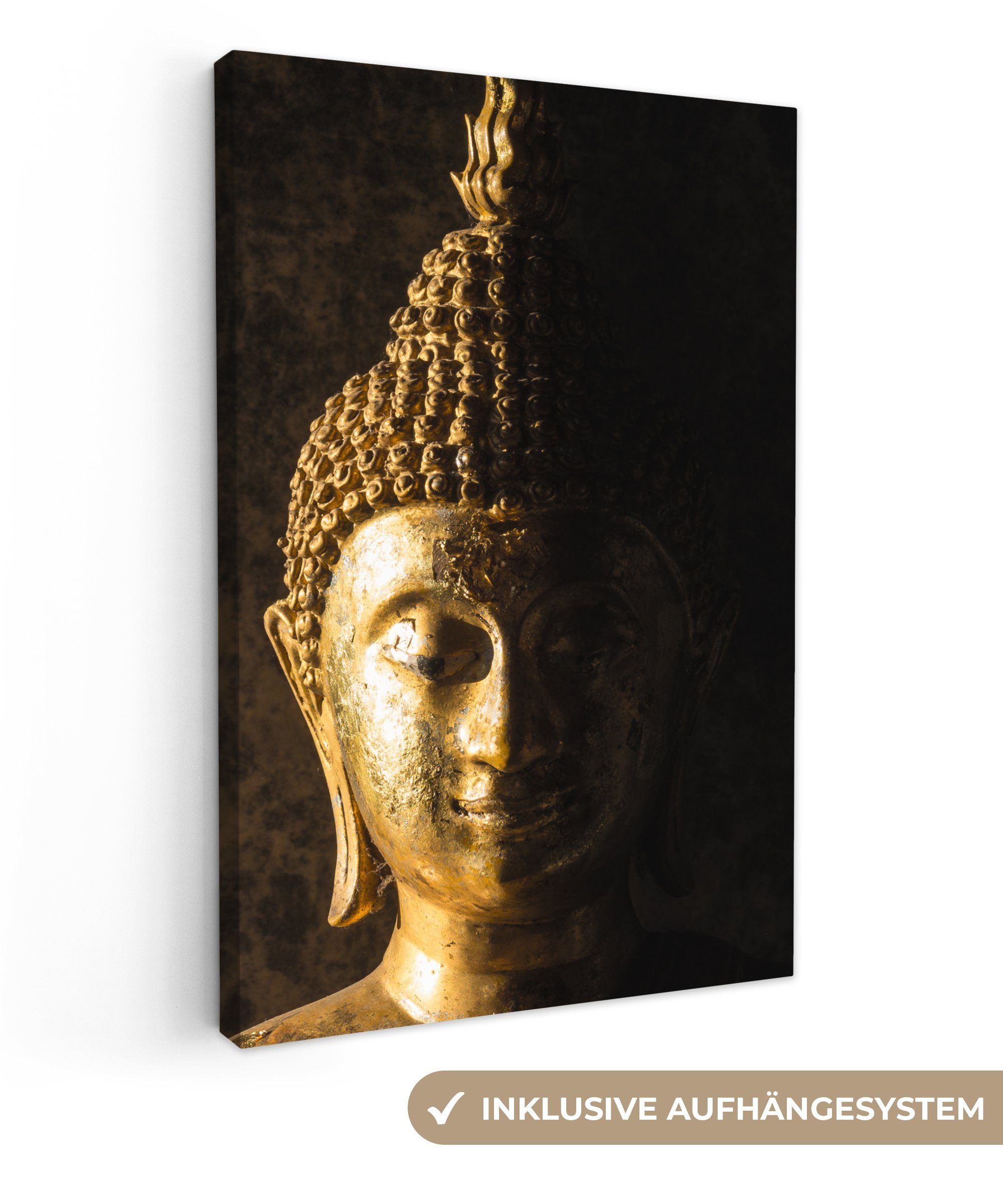 OneMillionCanvasses® Leinwandbild Buddha - Buddha-Statue - günstig online kaufen