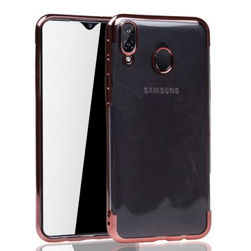 König Design Handyhülle Samsung Galaxy M20, Samsung Galaxy M20 Handyhülle Bumper Backcover Rosa