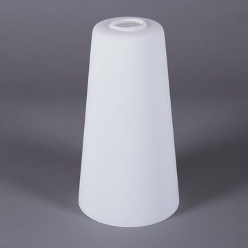 Home4Living Lampenschirm Lampenglas weiß gewischt Ø 100-150 Ersatzglas E27, Dekorativ