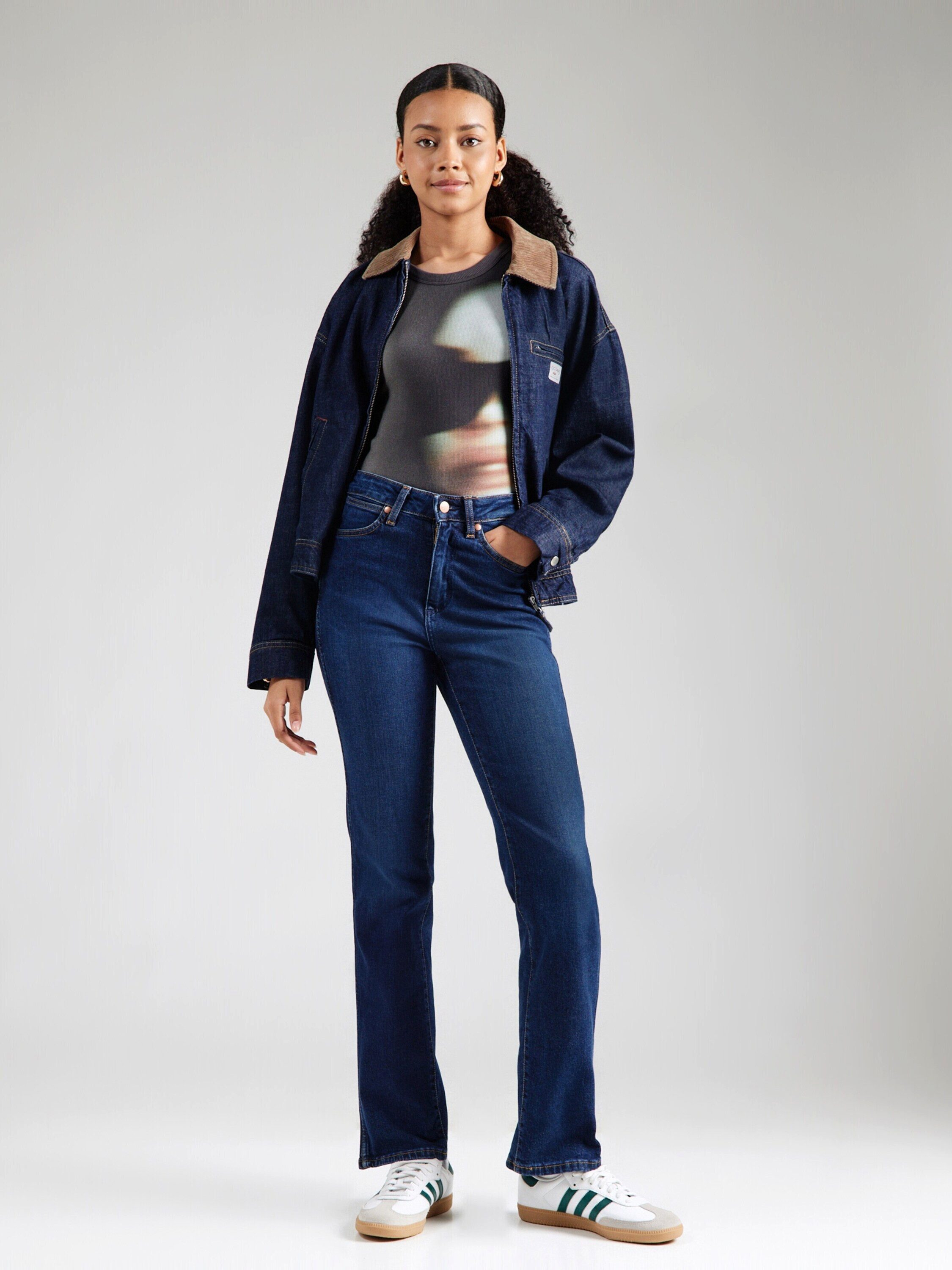 Wrangler Regular-fit-Jeans STRAIGHT (1-tlg) Plain/ohne Details