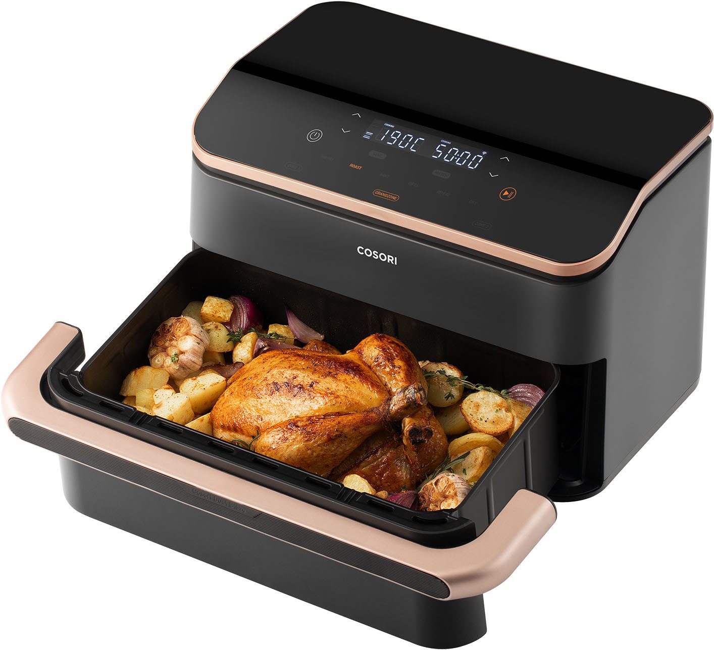 Cosori Heißluftfritteuse COSORI Dual Blaze Twinfry Heißluftfritteuse CAF-TF101S-AEUR, 10 L, Flexible Kammern, App-Steuerung, 2800 W – Bild 4 von 5