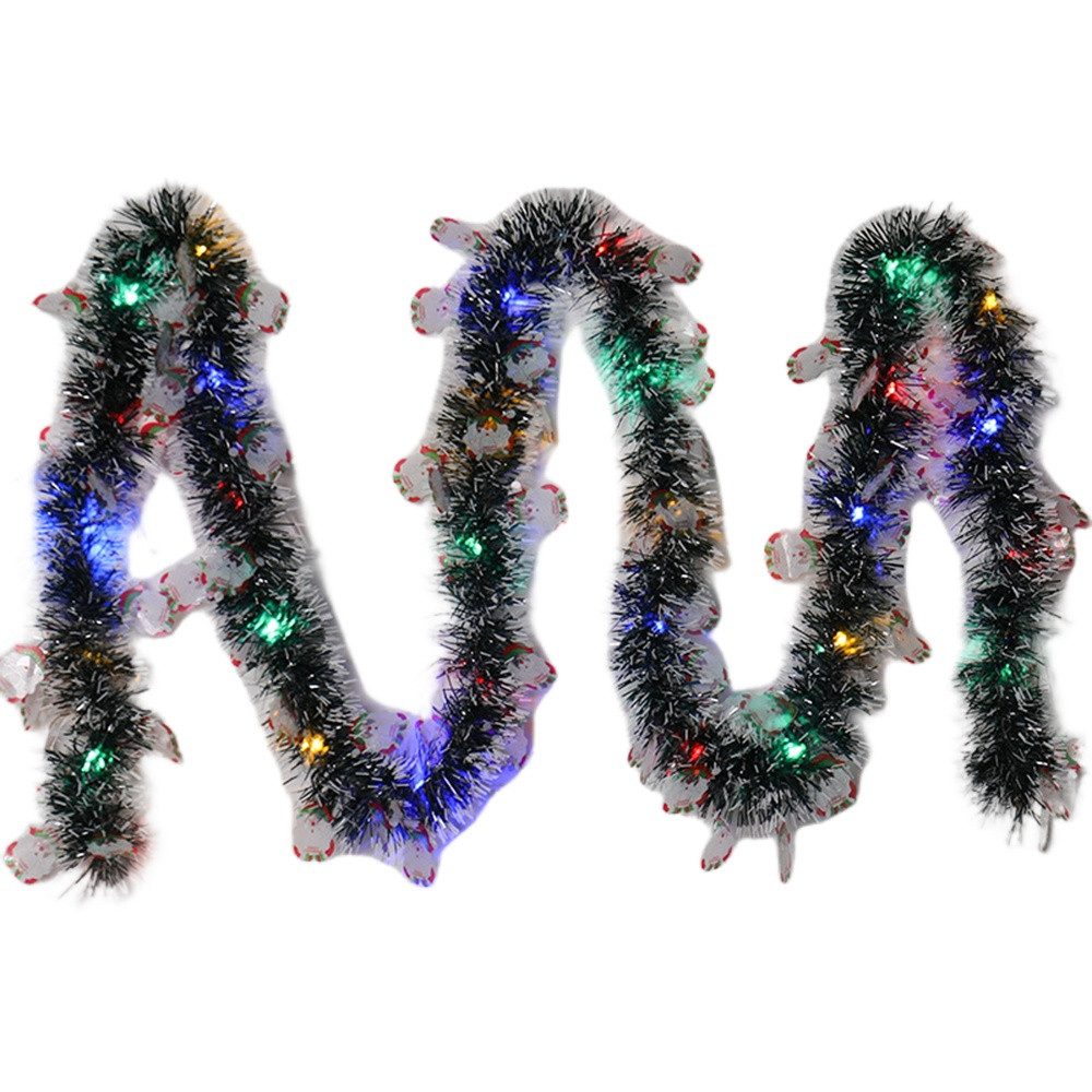 Coonoor Girlanden 10M 100LED Girlande Weihnachten Beleuchtet Tannengirlande, Mit Lichterkette Weihnachtsdeko Girlande für Innen Außen