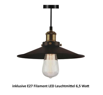 Provance LED Pendelleuchte Hängeleuchte Pendelleuchte E27 LED 6,5 Watt, LED wechselbar