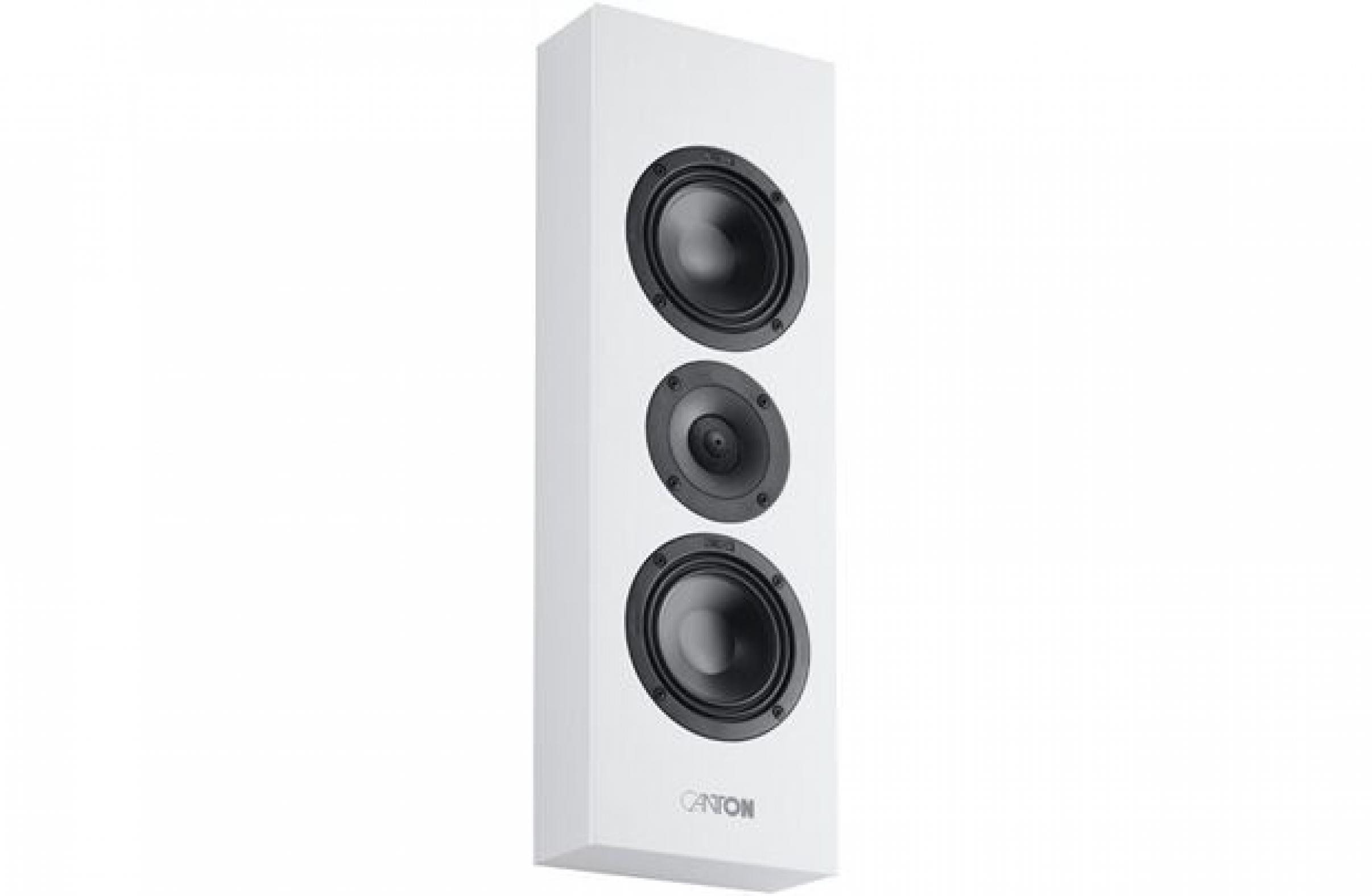 CANTON Atelier OnWall 5 weiss seidenmatt Einbaulautsprecher (Keiner, 70.0 W, Flache Bauform, Aluminium-Titan Treiber, Wave-Linse, Hidden Connection)