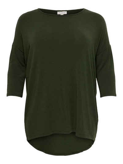 ONLY CARMAKOMA T-Shirt »CARLAMOUR 3/4 TOP JRS NOOS - 15229806« (1-tlg) 3876 in Khaki