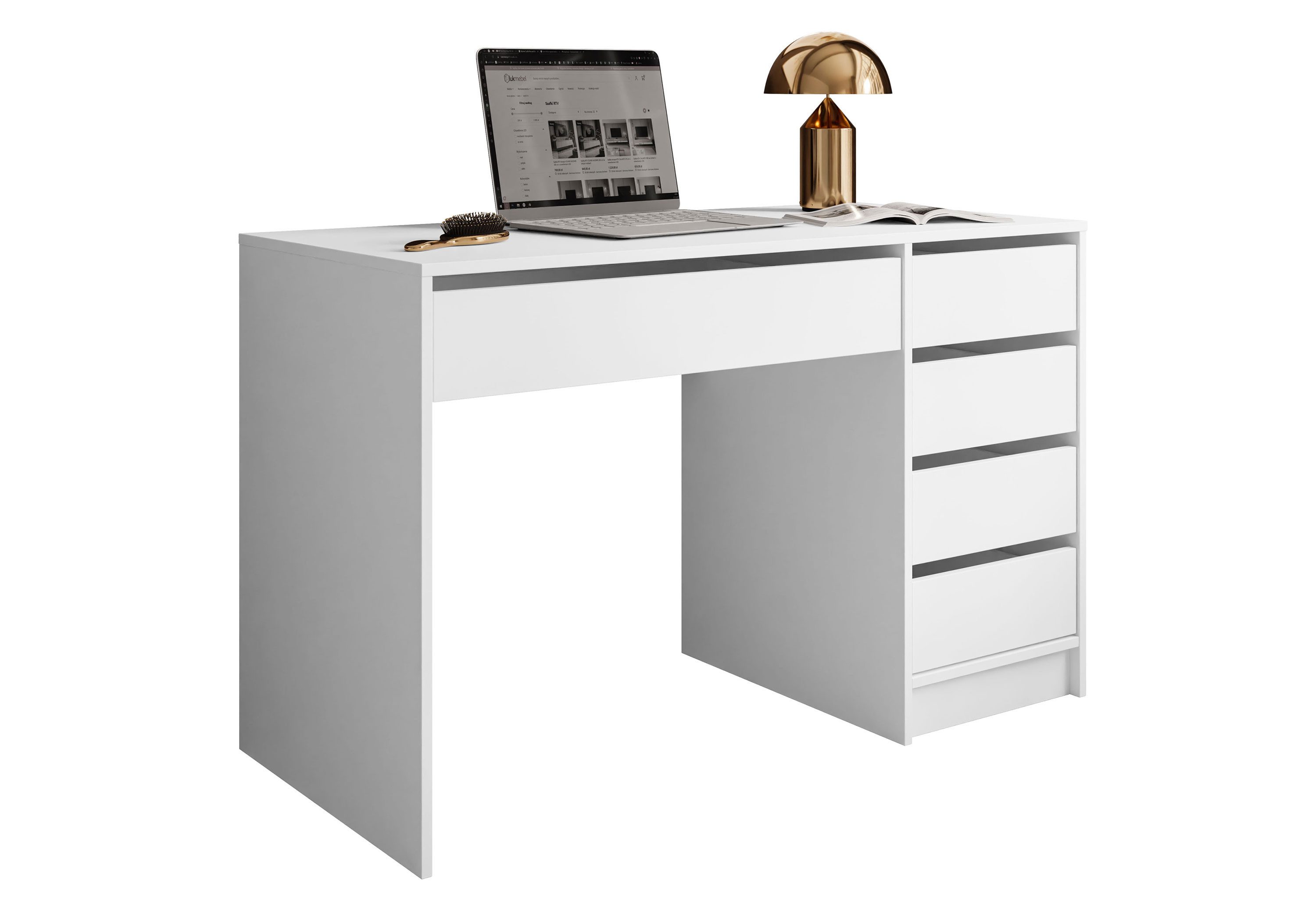 Lookway Schminktisch MADA MATT Schreibtisch mit Schubladen und matter Oberf günstig online kaufen