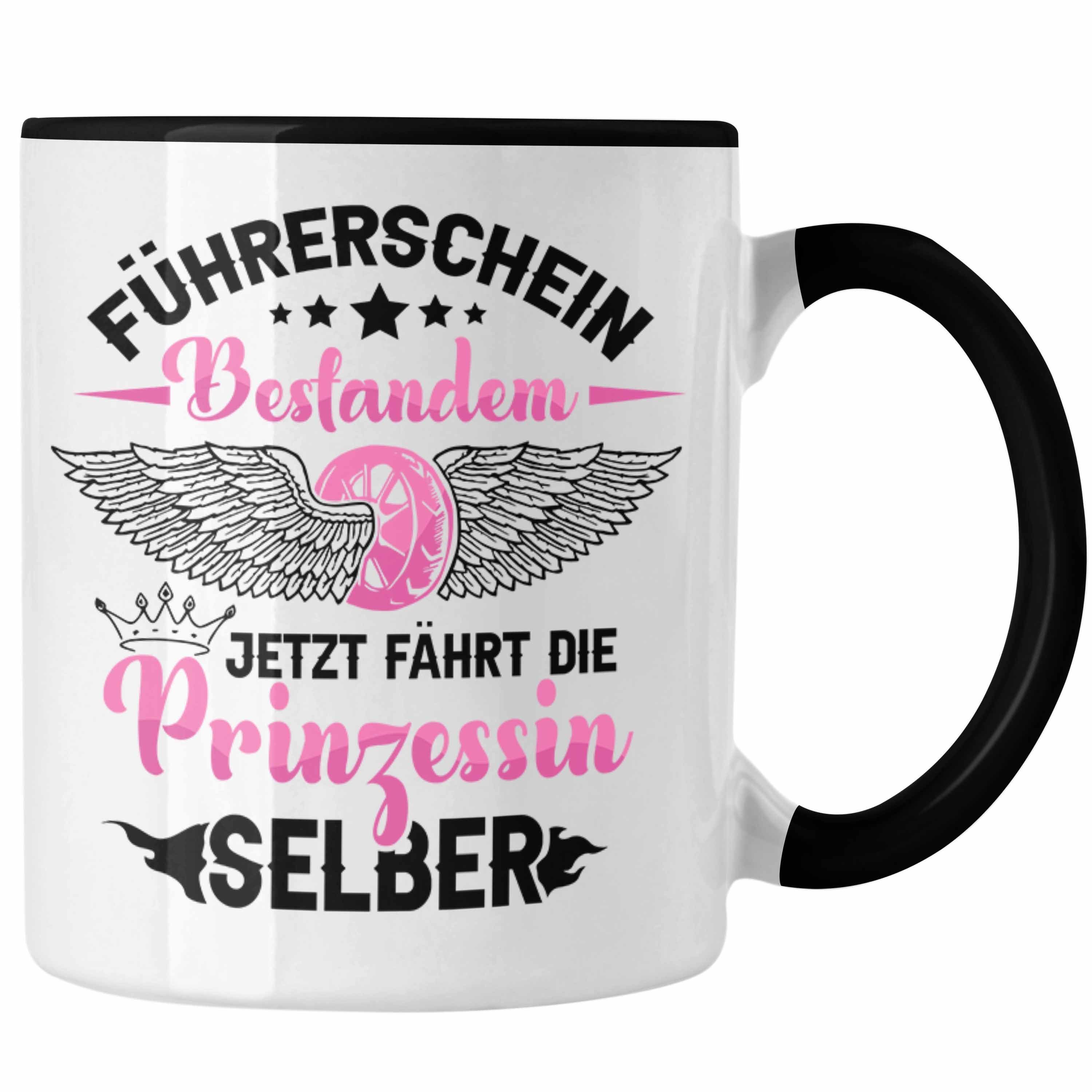 Trendation Tasse Führerschein Bestanden Tasse Geschenk Frauen Mädchen Prinzessin Gesch Schwarz | Teetassen