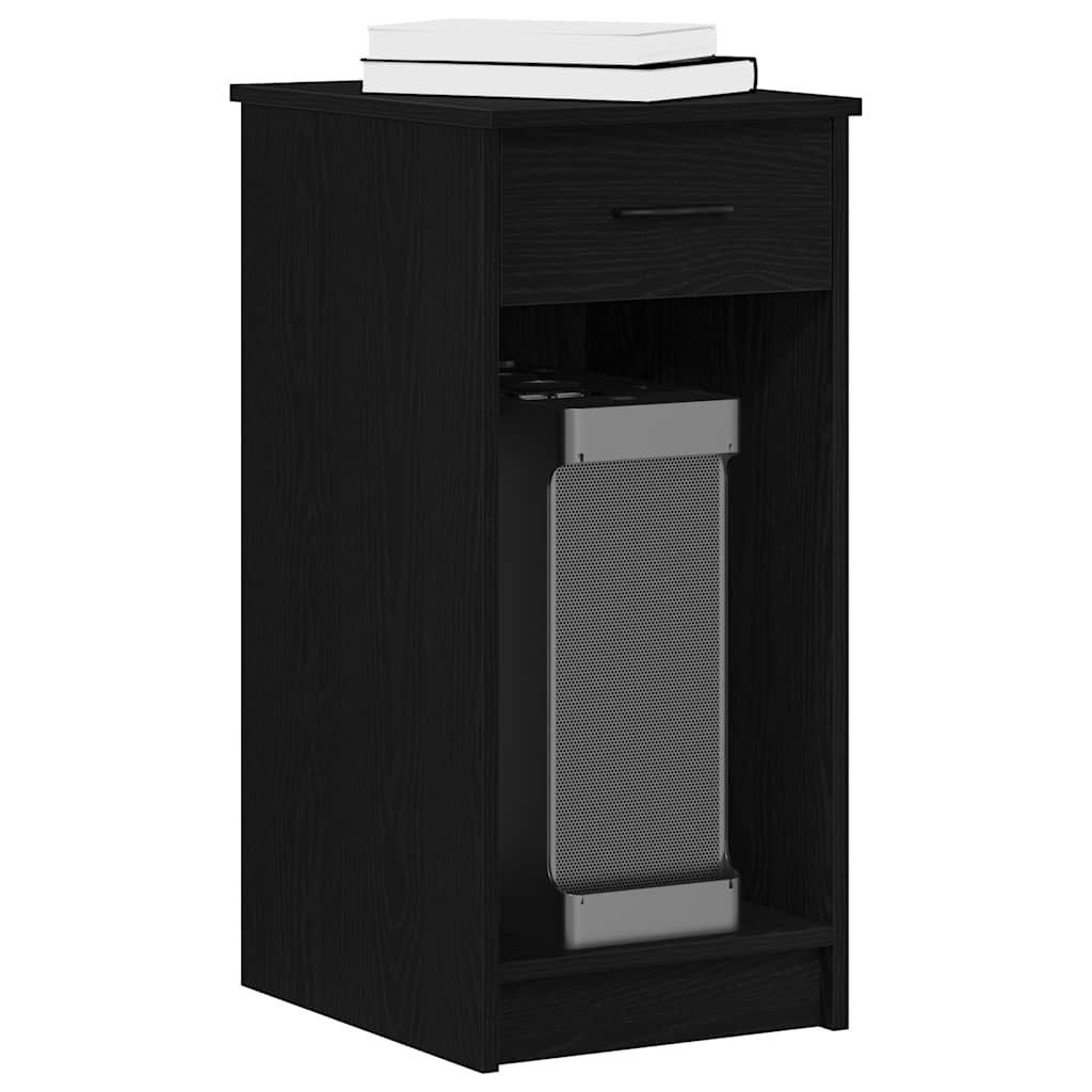 vidaXL Schreibtisch Computerschrank mit Schublade Schwarz günstig online kaufen