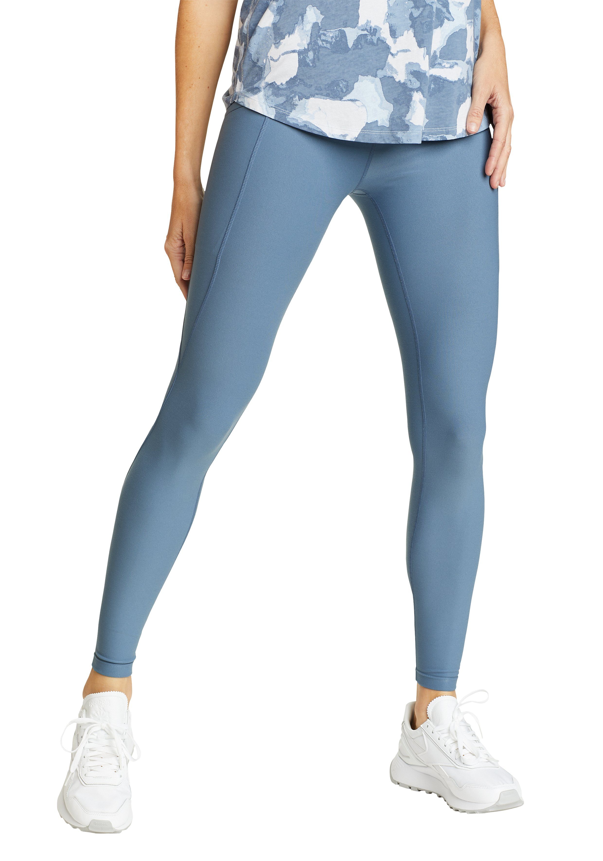 / - Blue Tight High Rise Leggings Bauer Haze Trail Nebelblau Eddie Funktionstights