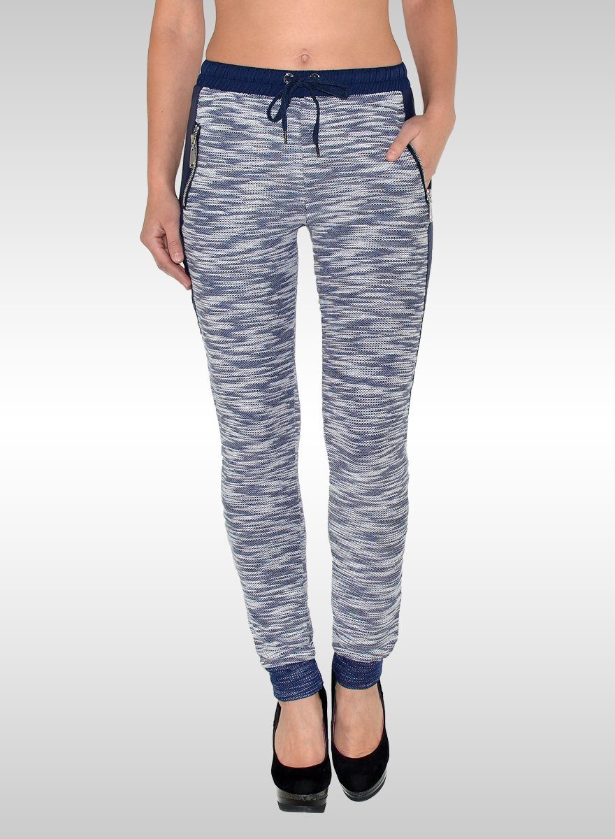 ESRA Jogginghose H198 Damen Hose mit hohem Bund Sporthose Damen Fitness-Hose Jogging Hose