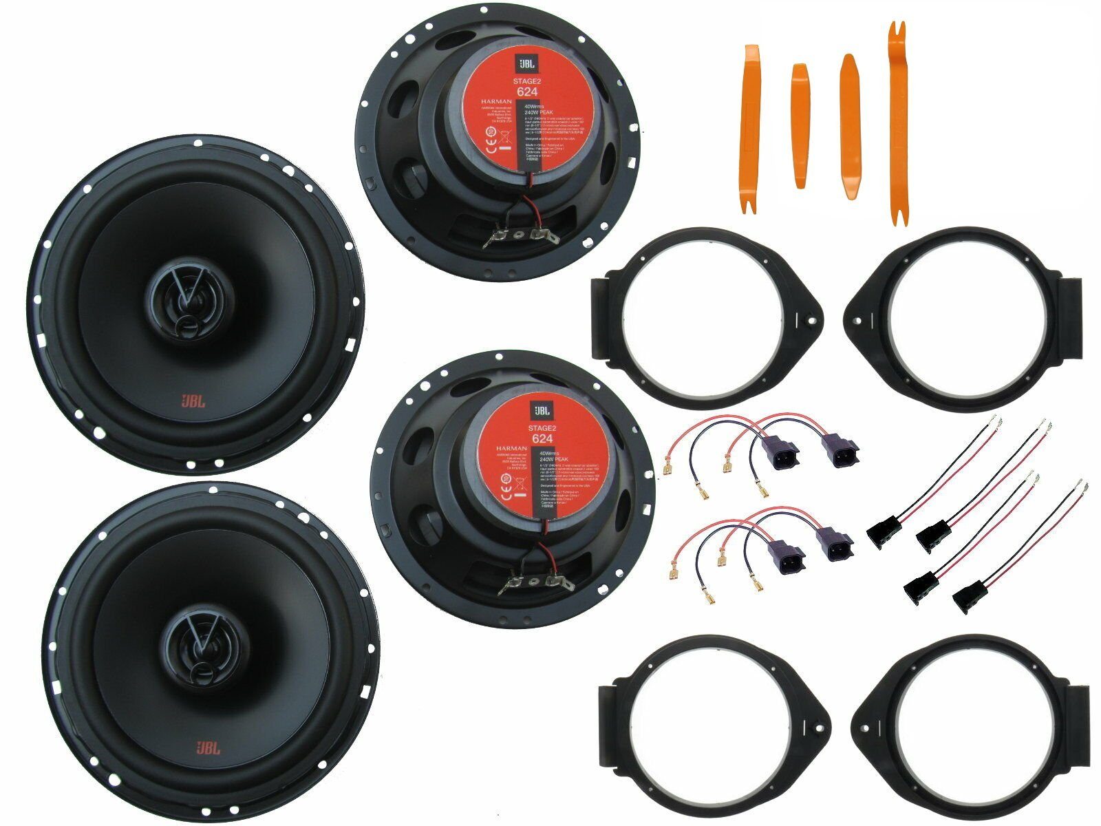 DSX JBL Lautsprecher Set Opel Bügel J vorn W) Auto-Lautsprecher hinten Astra 09-15 für (80 Bj Tür