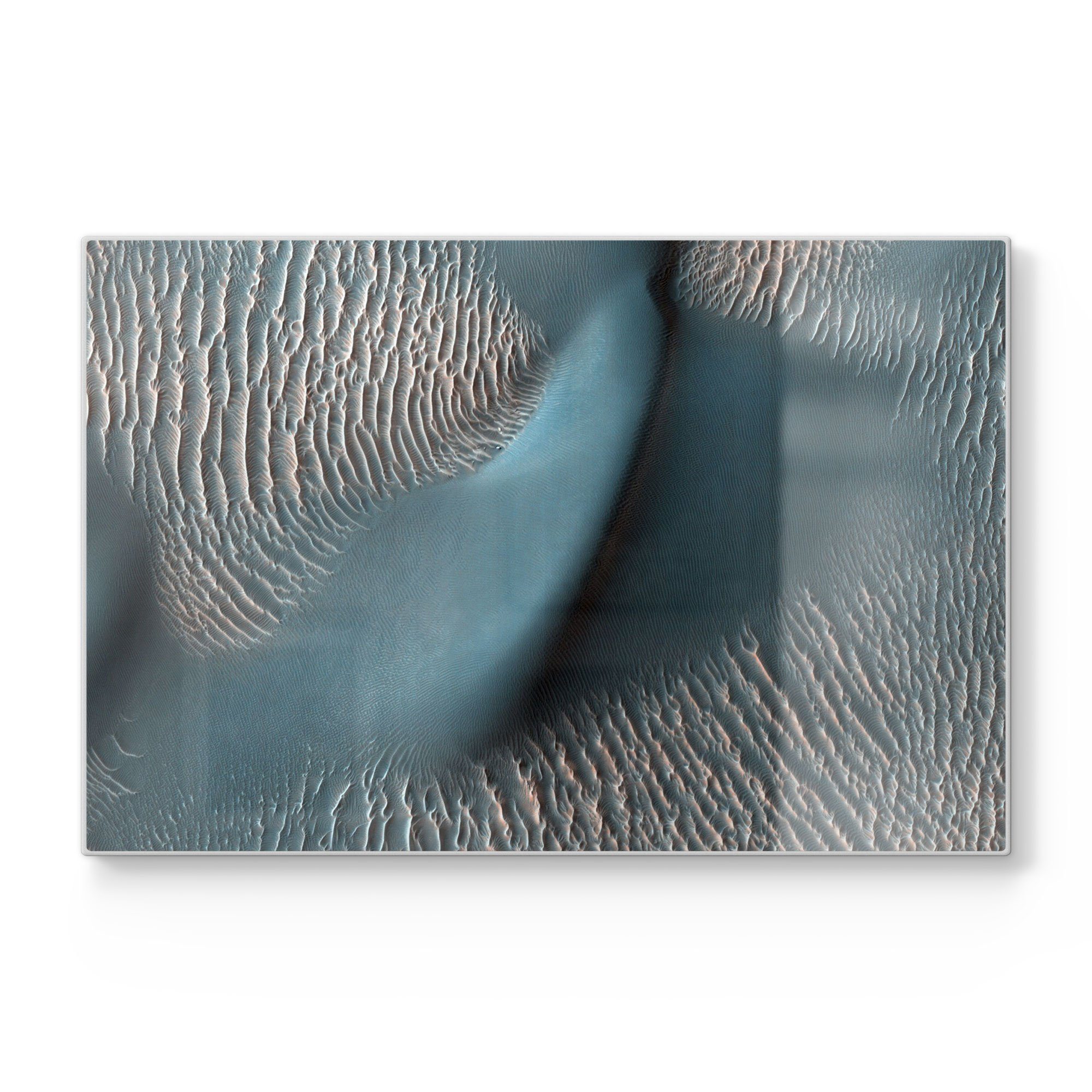 DEQORI Schneidebrett 'Windige Marsoberfläche', Glas, Platte Frühstücksbrett Schneideplatte