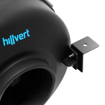 Hillvert Standventilator Rohrventilator Abluftventilator Rohrlüfter Ventilator 65 W 124 mm 2488