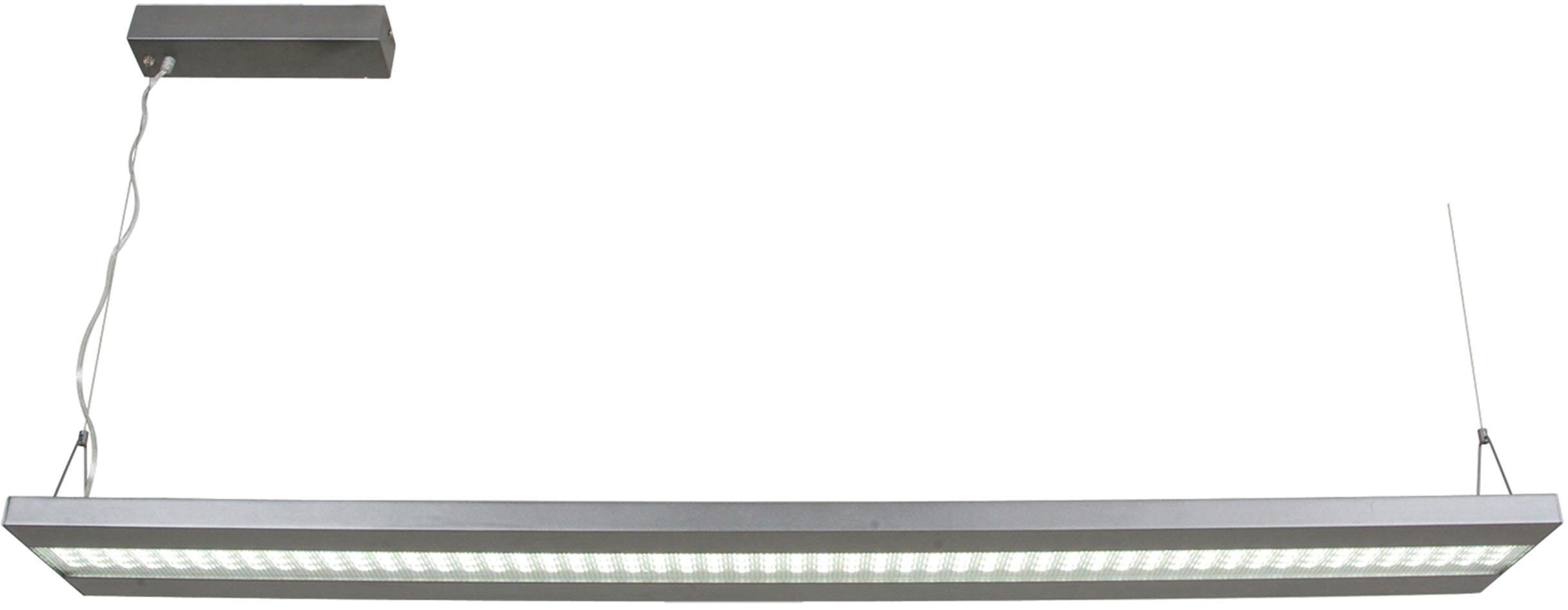 näve LED Pendelleuchte Bennet, LED fest 80cm integriert, silber Lichtfarbe B: Kaltweiß, Büro/Arbeitszimmer kaltweiß L: 30cm
