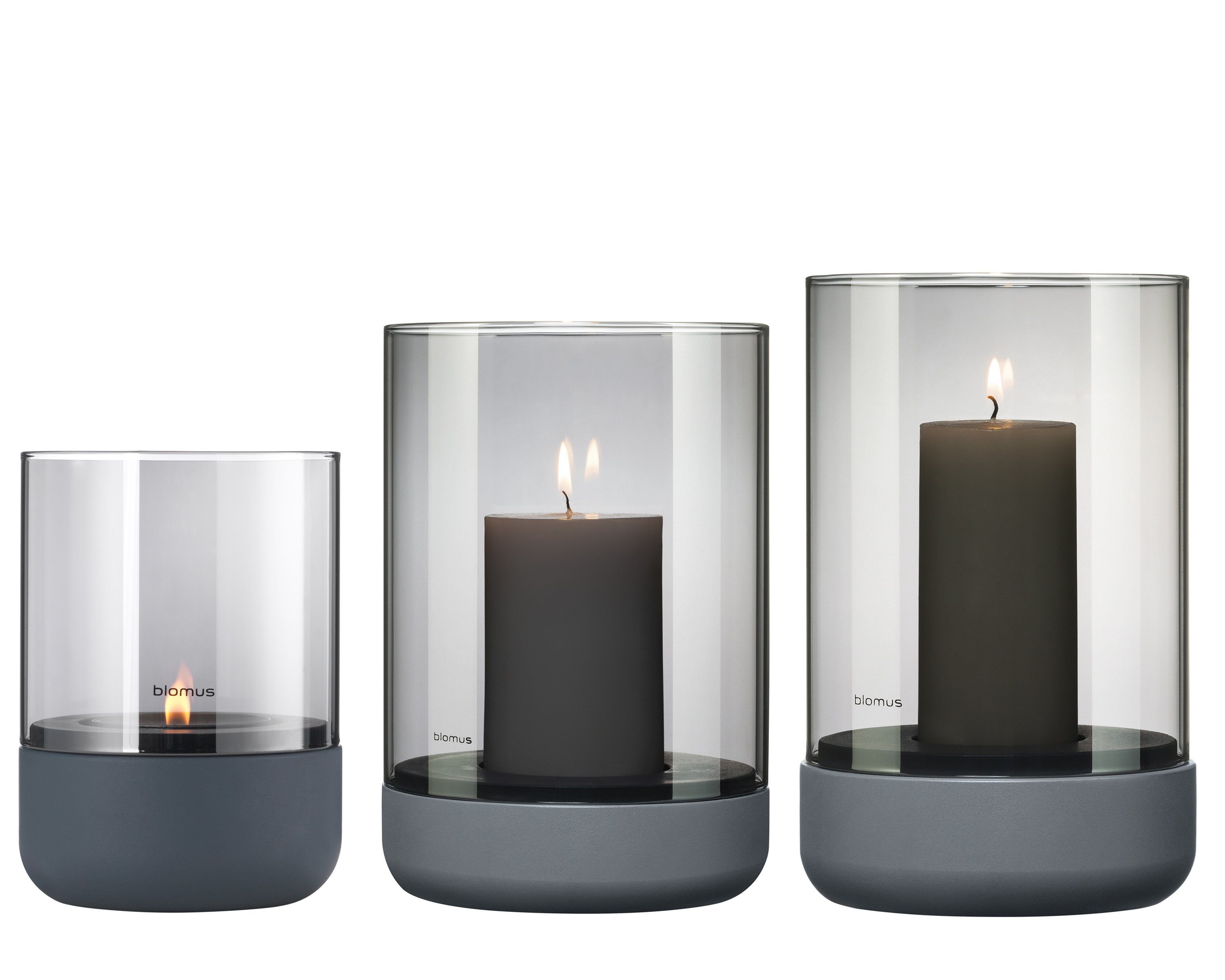 Windlicht -CALMA- Glas Kerzenhalter exkl. Kerze