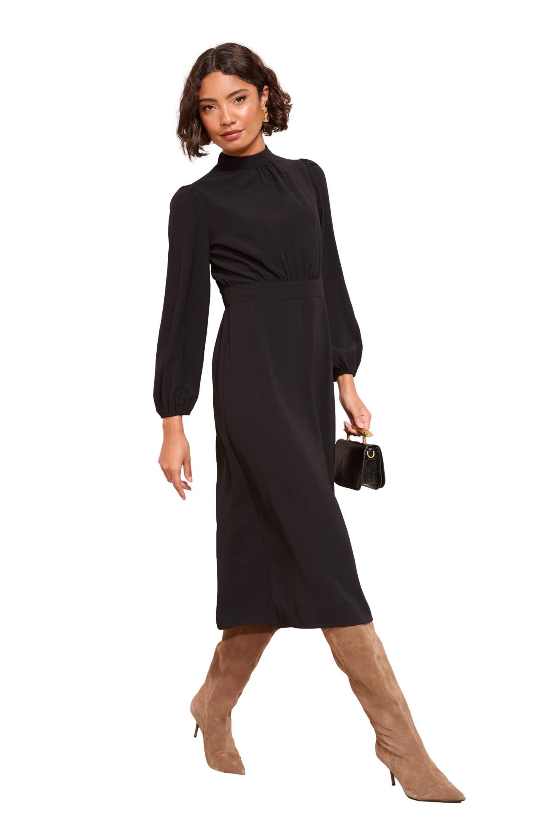 Friends Like These Midikleid Friends Like These Midikleid mit Schleifendeta günstig online kaufen