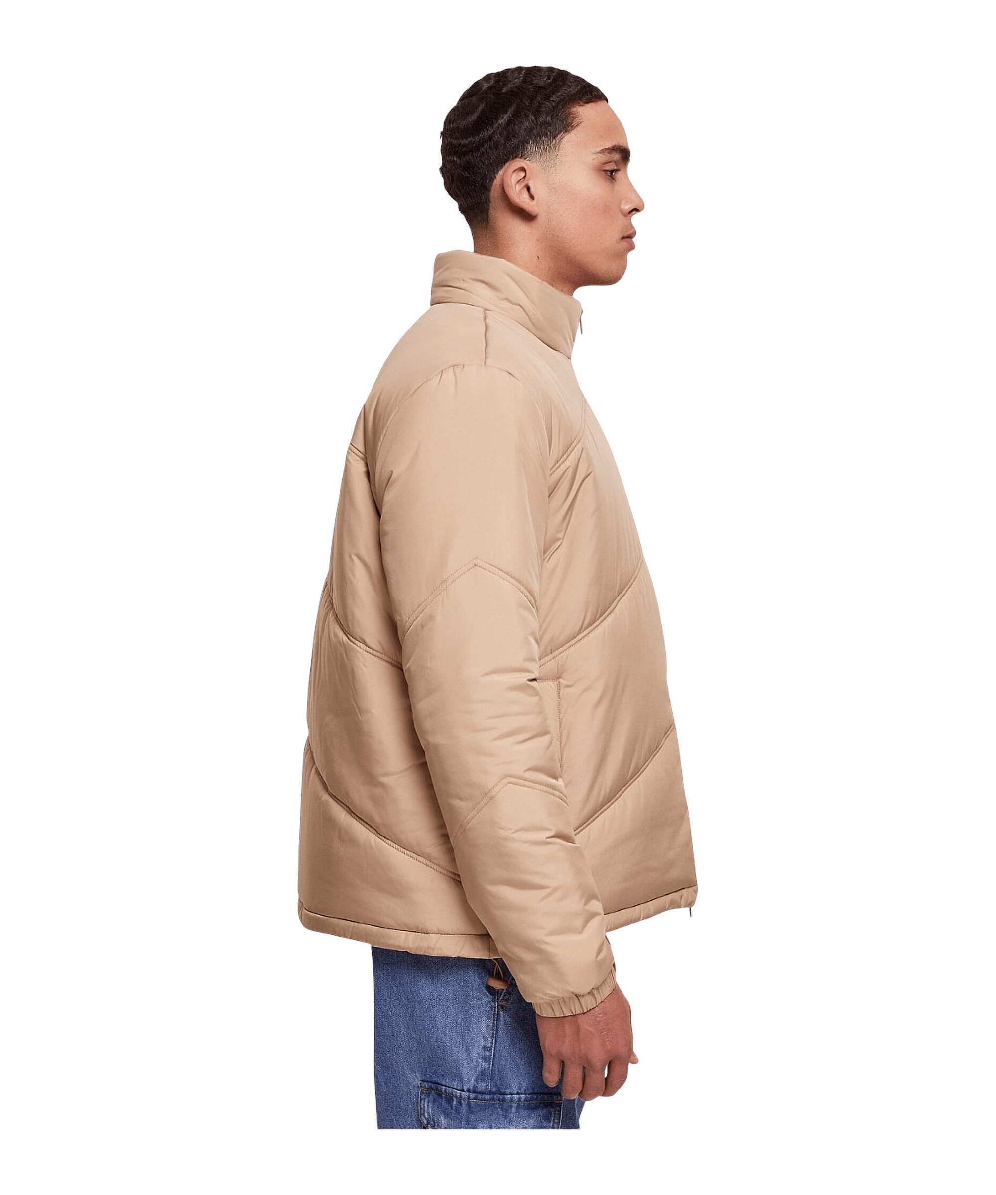 URBAN CLASSICS Sweatjacke Urban Classic Arrowt Winterjacke Beige Unisex Polyester