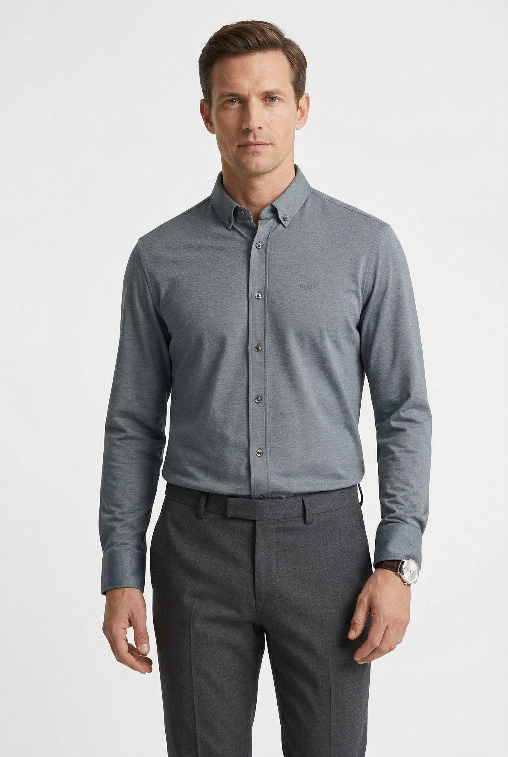 BOSS Businesshemd JOE mit Button-Down-Kragen, regular fit