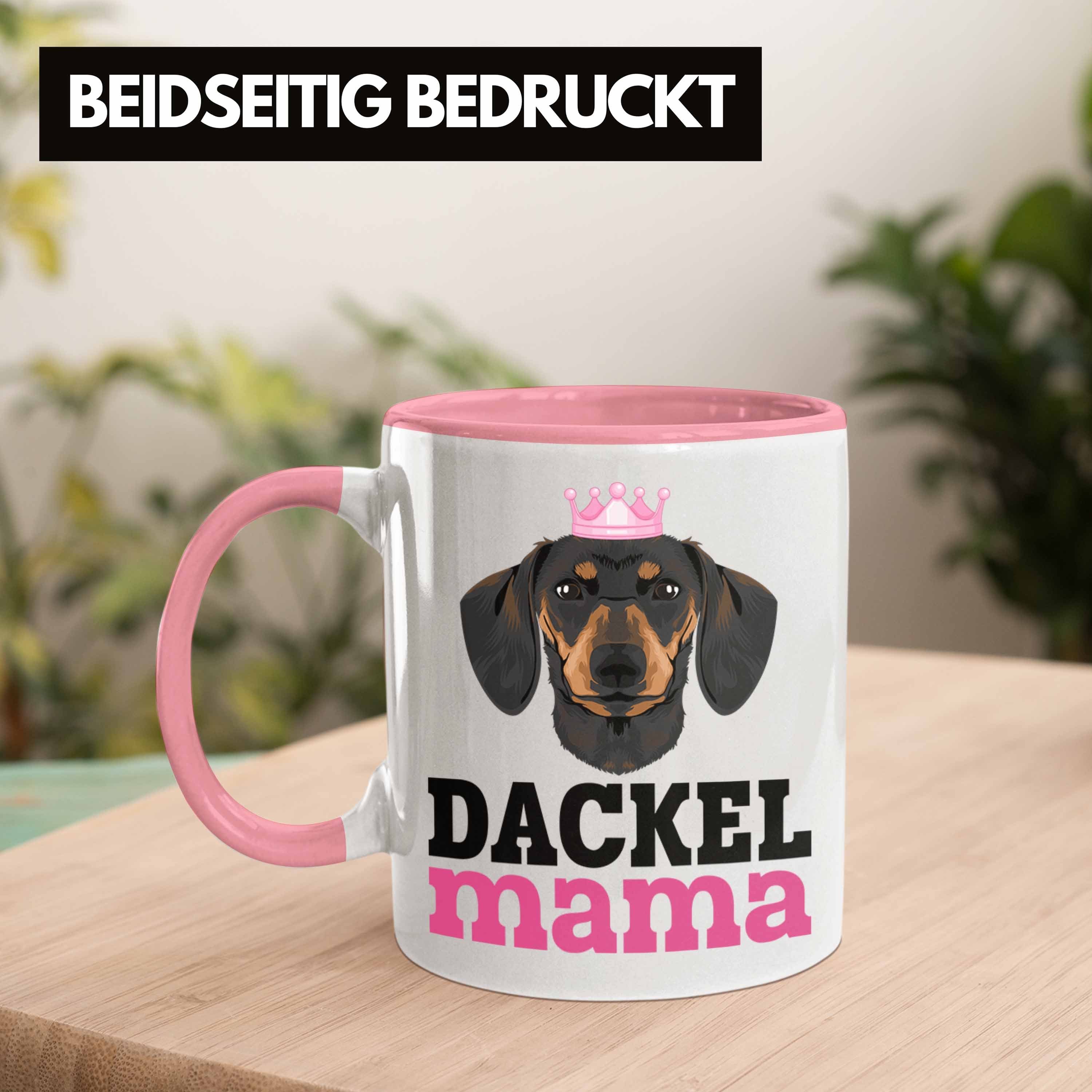 Dackel Dachshund Rosa Rauhaardackel Geschenke Trendation Lustig Dackel Tasse Mama Tasse