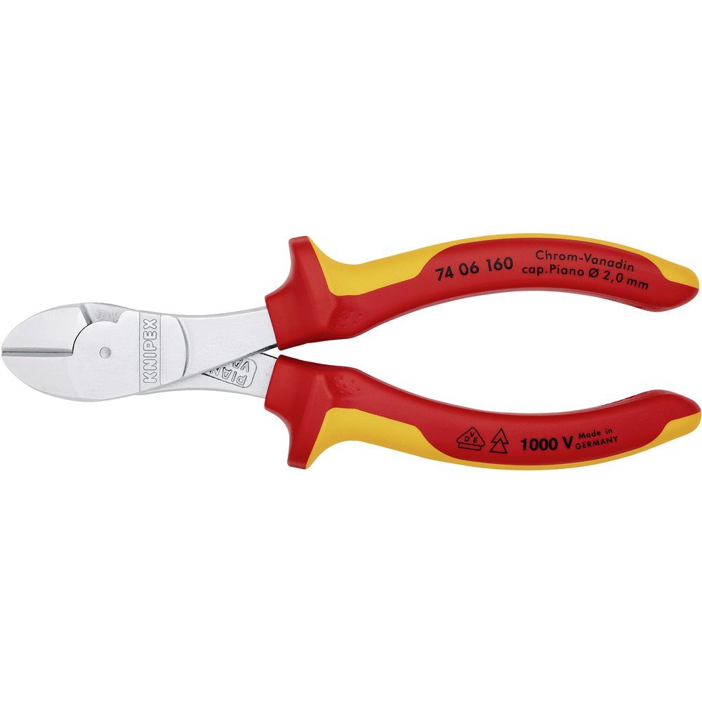 Thumbnail - Knipex Seitenschneider Knipex 74 06 160 VDE Kraft-Seitenschneider mit Facette 160 mm