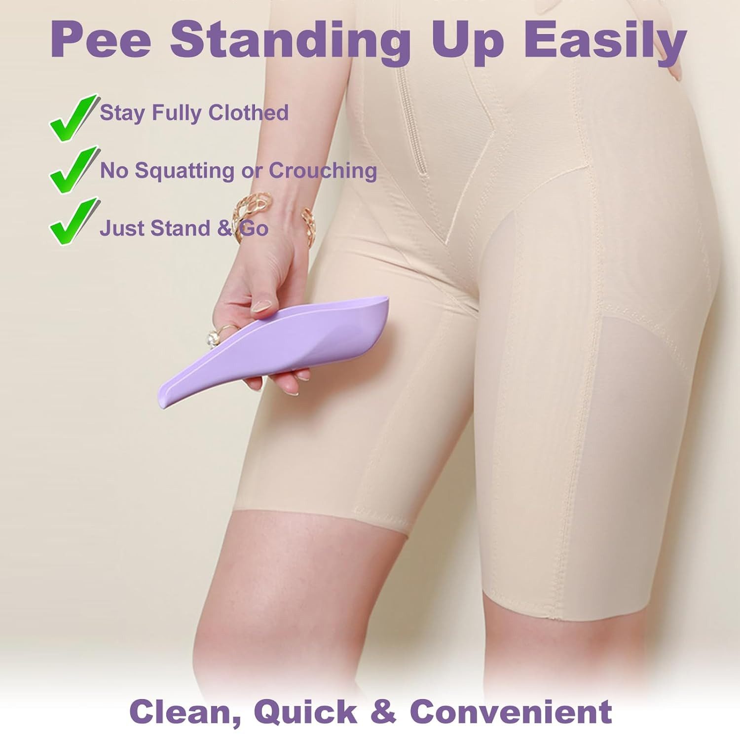 FELIXLEO Urinal Tragbare Urinella für Frauen 3er Set Wiederverwendbar, (3-tlg)