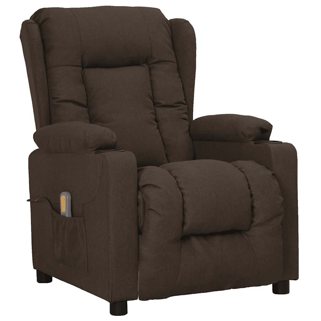 vidaXL Massagesessel Massagesessel mit Aufstehhilfe Dunkelbraun günstig online kaufen