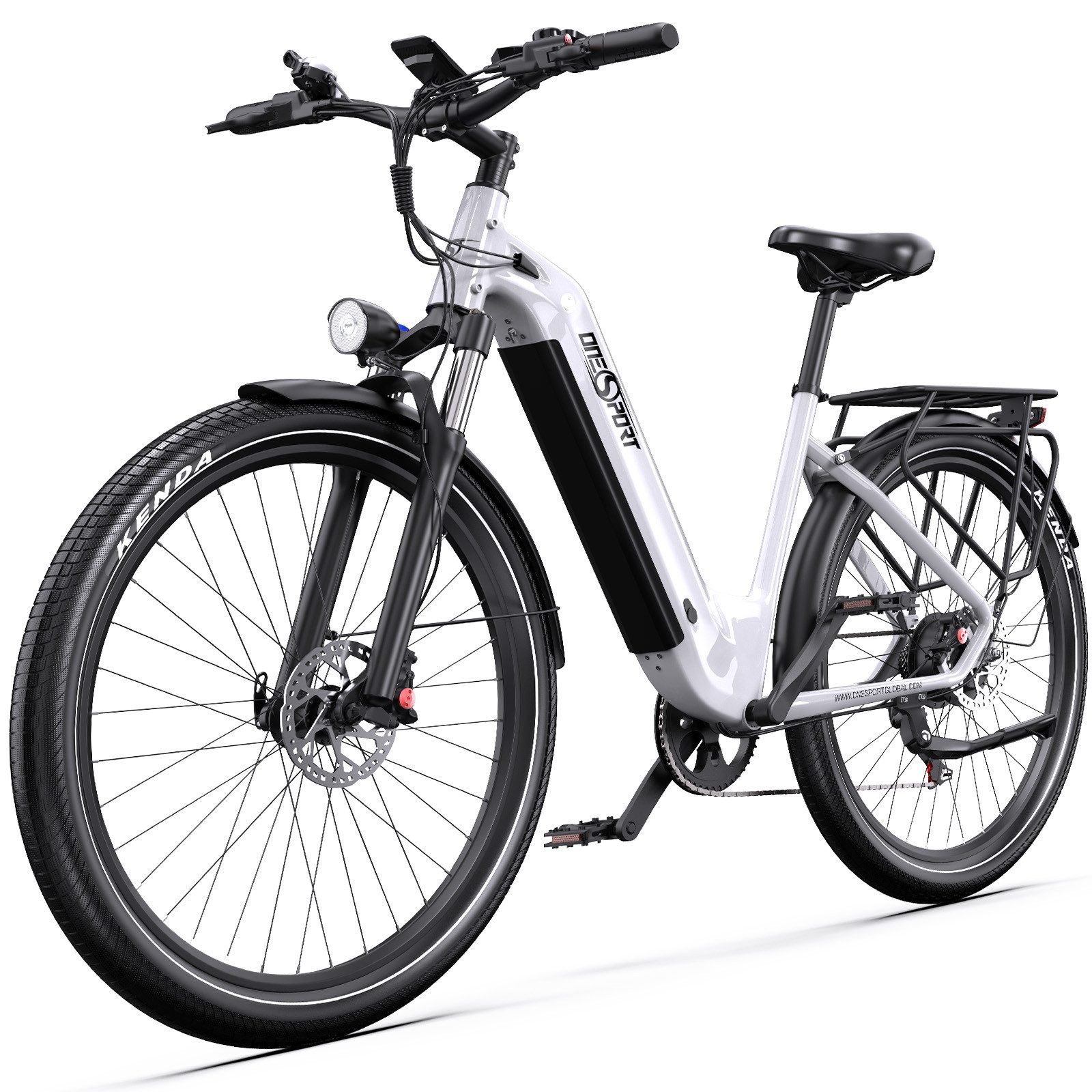 Vankel E-Bike Cityrad e bike für herren 28 zoll 18.2AH 36V 655WH damen 120km E-MBT, SHIMANO, Kettenschaltung, Heckmotor, 655,2 Wh, e bike für damen herren 28 zoll Cityrad 7 Gang Shimano hydraulischen