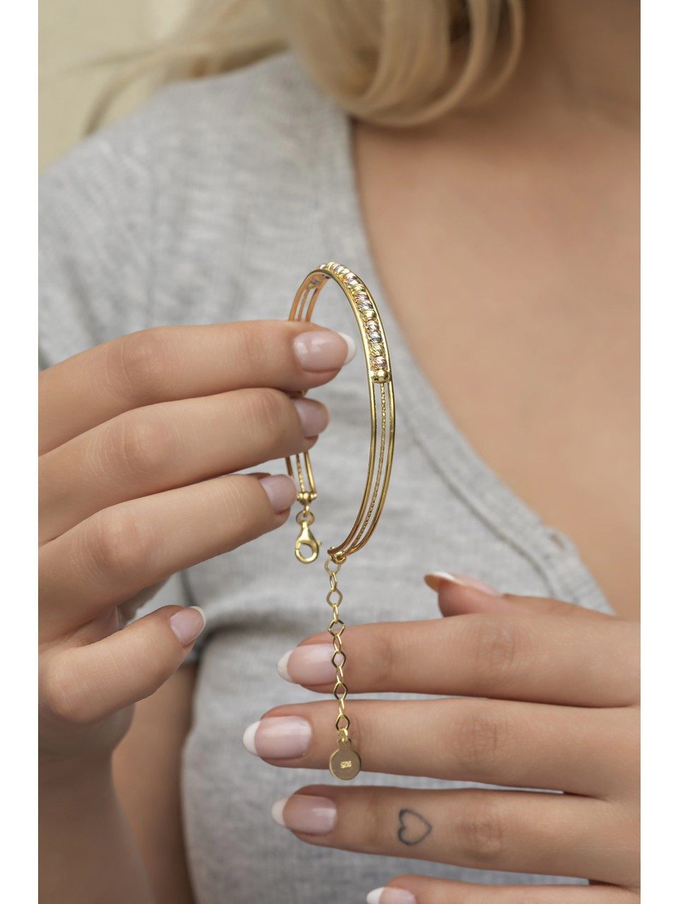 Nisan Ketten und Armband Set, 925 Sterling Silber Damen Armreif – 3-reihig günstig online kaufen