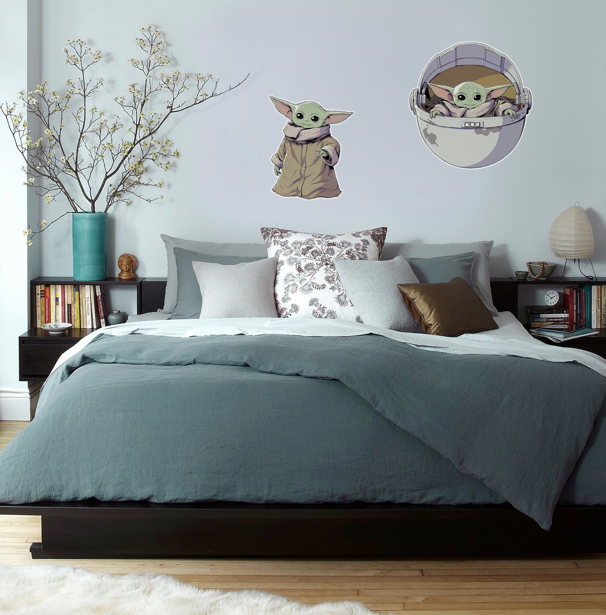 Komar Wandtattoo Star Wars The Child - Größe 50 x 70 cm (2 St), selbstklebend, Wandsticker, Kinderzimmer