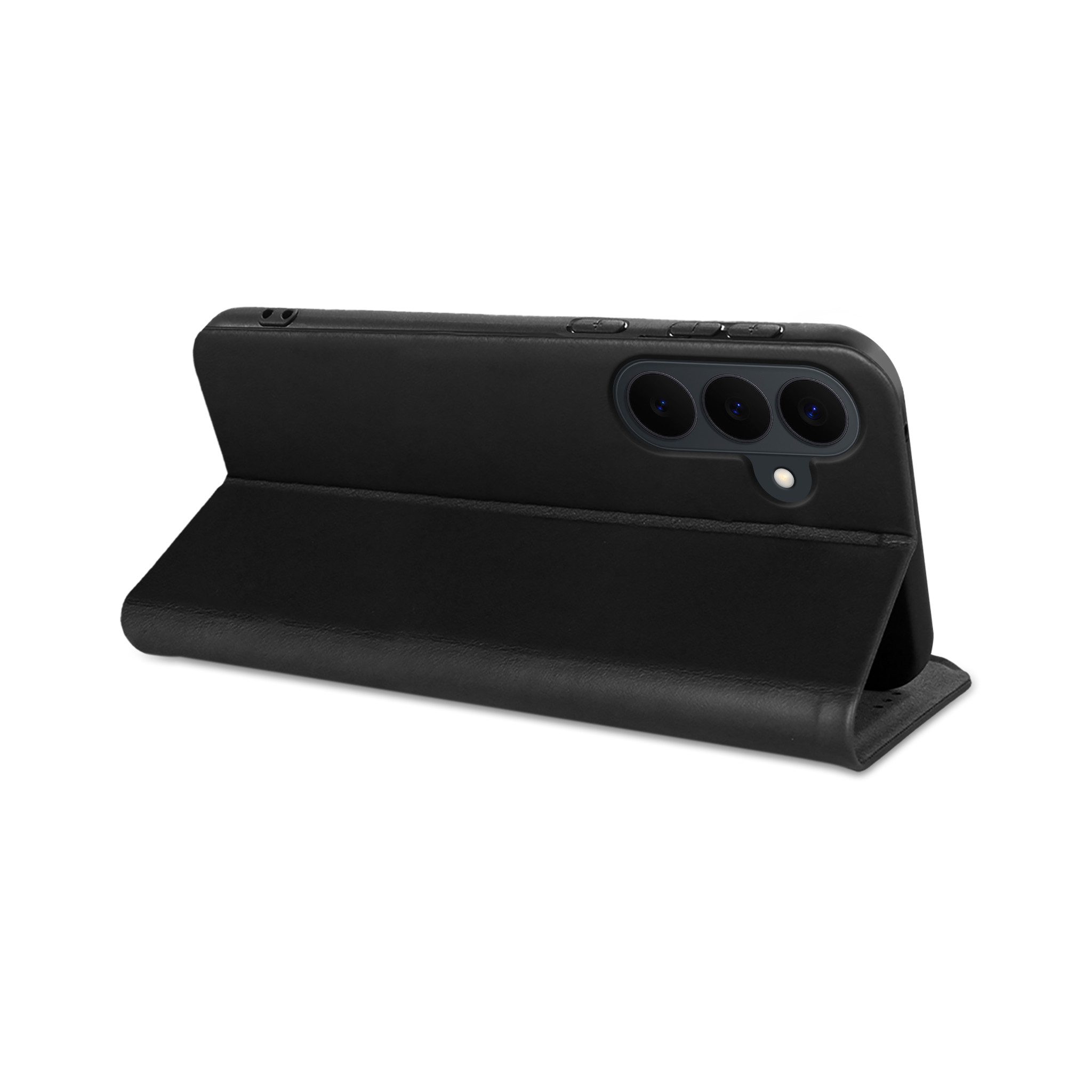 Tec-Expert Handyhülle Echtleder Klapp Hülle für Samsung Galaxy S26 FE 6.7 Zoll, 6.7", Cover Klapphülle Case mit Kartenfach RFID Schutz aufstellbar – Bild 3 von 5