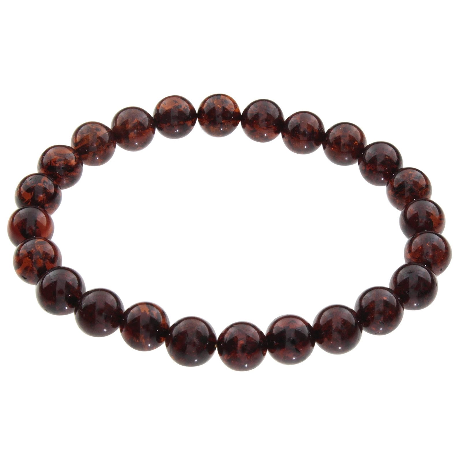 Armband Ostsee-Schmuck Armband Kugel 8 mm, 19 cm