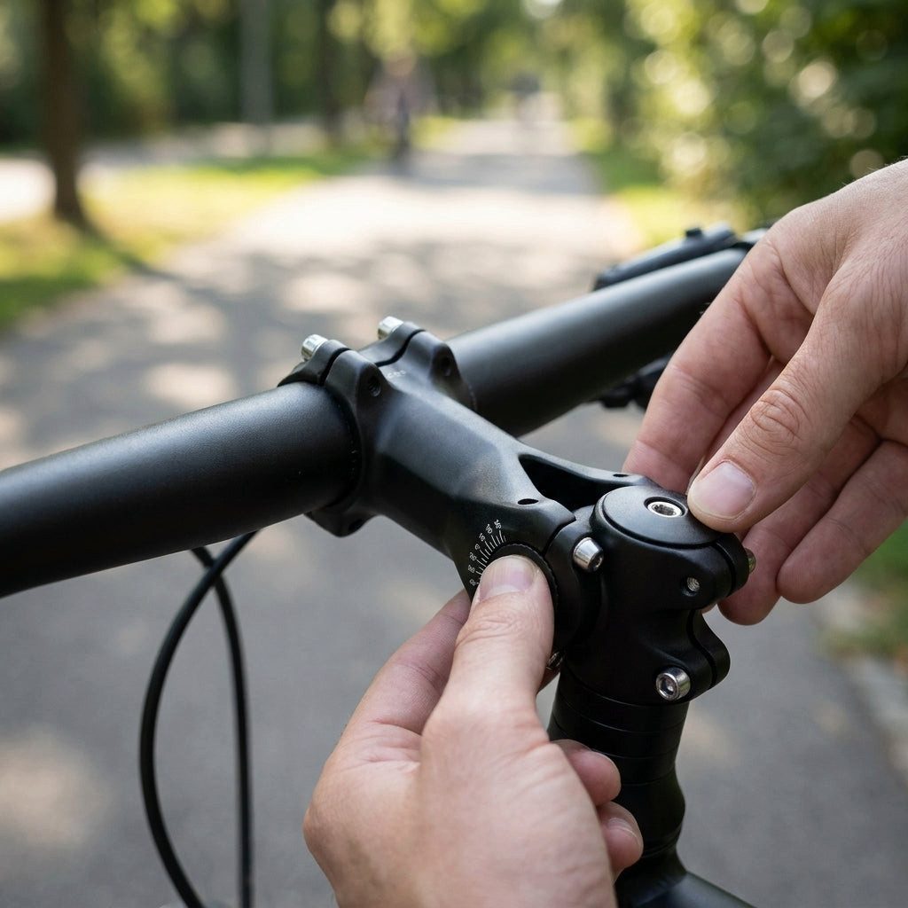 Fahrradlenker Ergotec Vorbau AHEAD Swell-R Eco, 31,8 mm 80 mm verstellbar