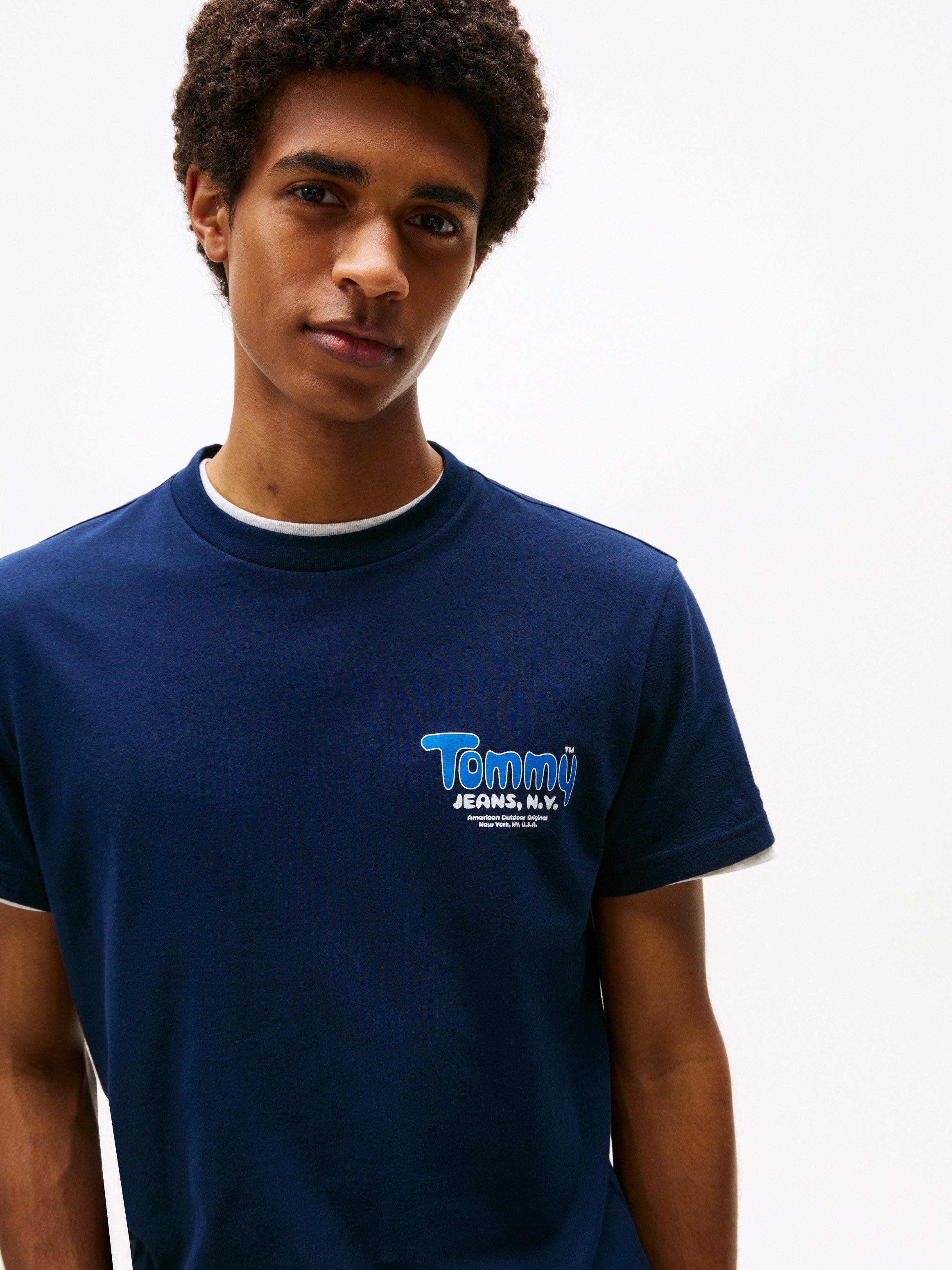 Tommy Jeans T-Shirt FONT PLAY TEE Slim fit mit Rundhalsausschnitt günstig online kaufen
