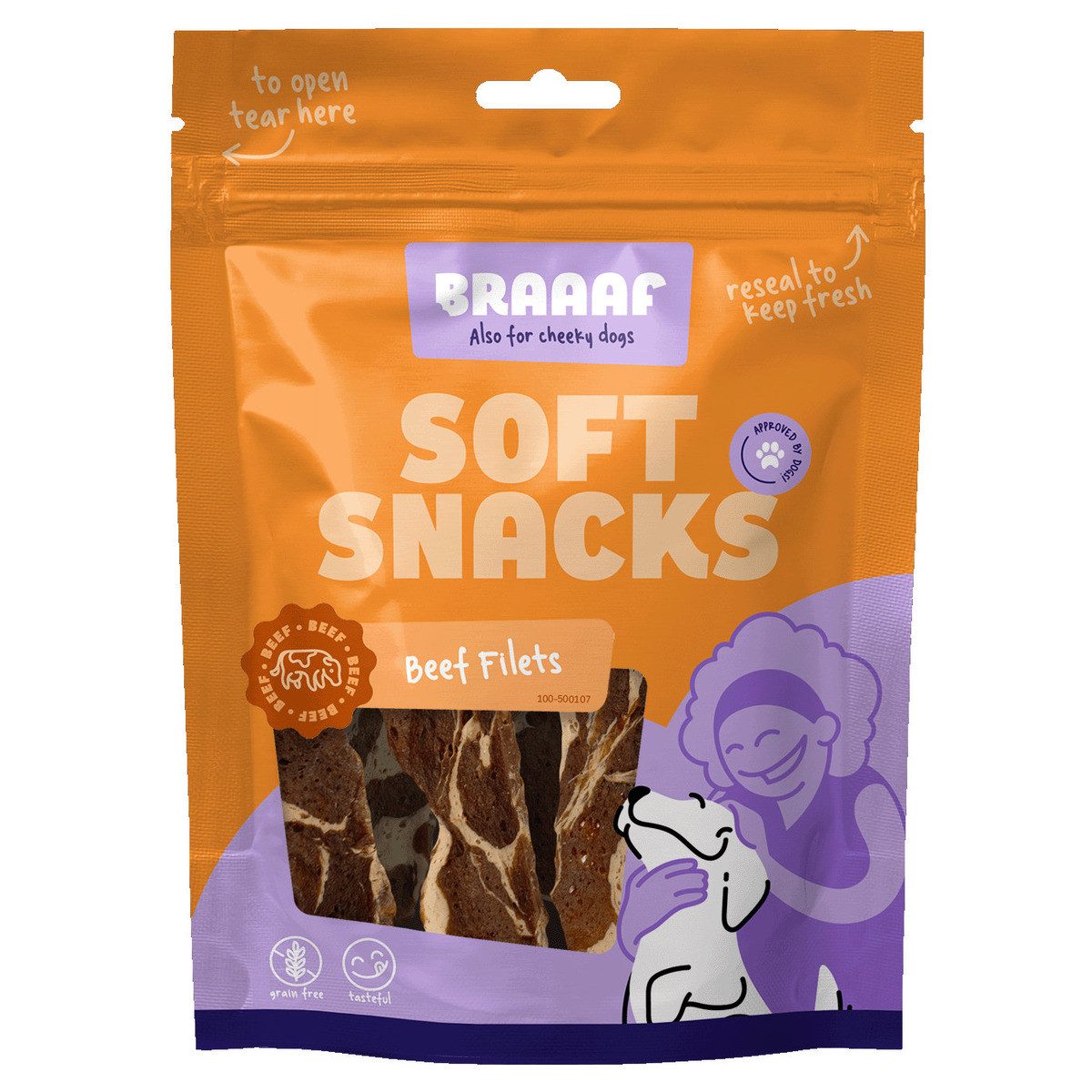 Holland Animal Care Hundesnack Soft Snack Filet Rind & Fisch 85 g, für: Hund