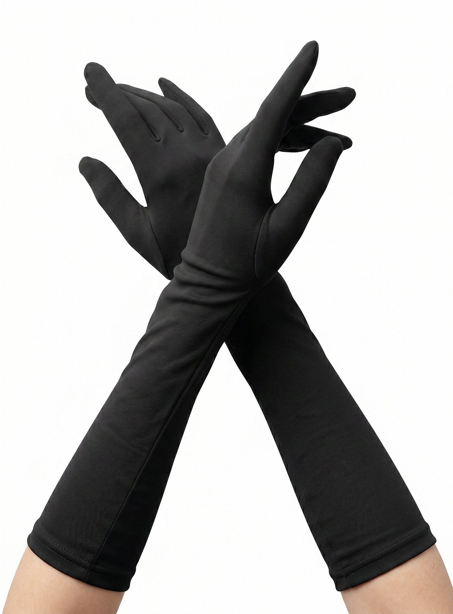 Boland Kostüm Handschuhe lang schwarz, Edle Handschuhe für zahlreiche Kostümideen