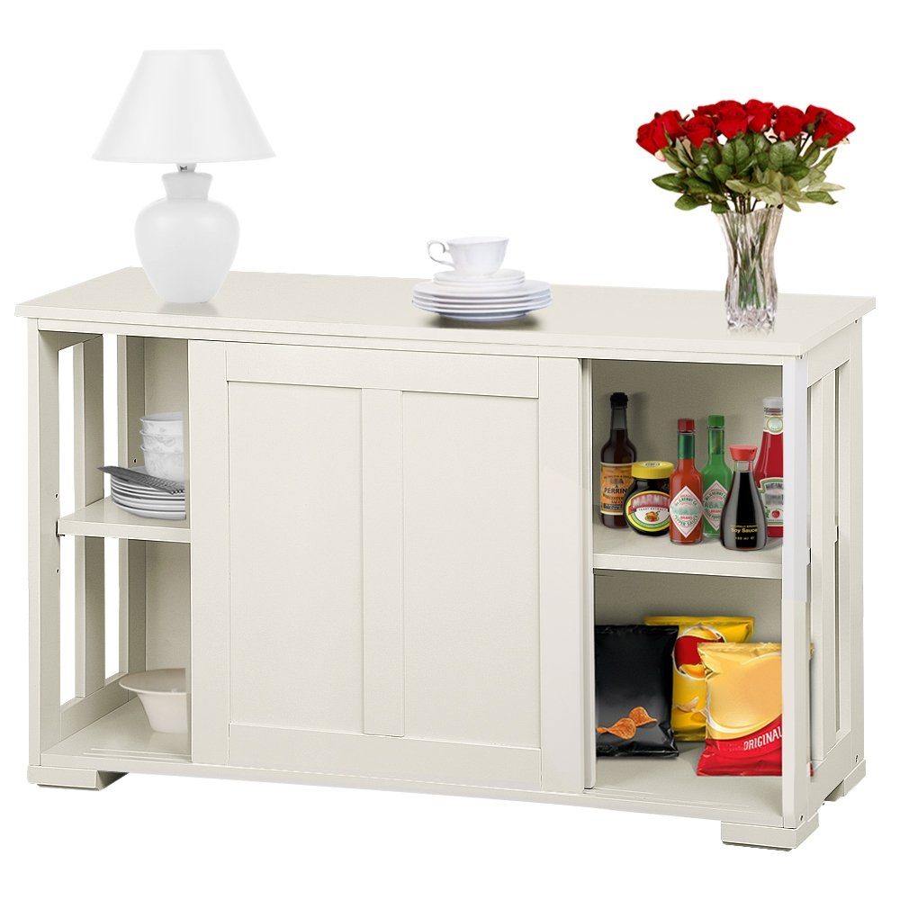 Yaheetech Kommode, Sideboard mit Stauraum und Schiebetüren