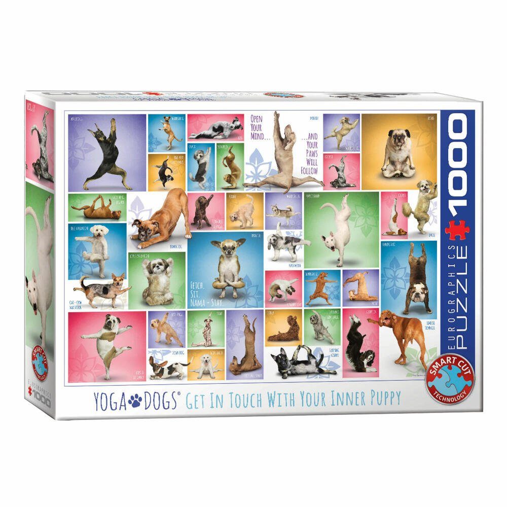 EUROGRAPHICS 1000 Yoga Hunde, Puzzleteile Puzzle