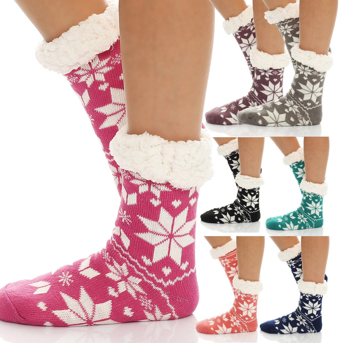 Antonio Kuschelsocken Damen Hütten Hausschuhe CL 028 Grün one Size (35-42)