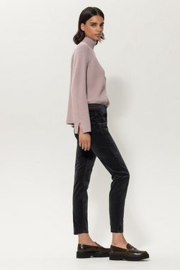 Luisa Cerano Dehnbund-Hose Skinny-Velvet-Denim