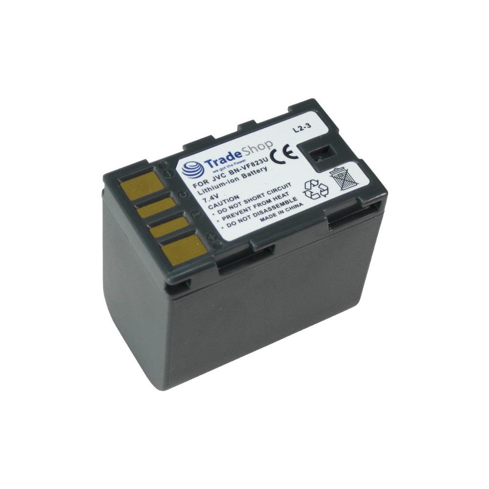 Trade-Shop Akku passend für JVC BN-VF808 BN-VF808U BN-VF815 BN-VF815U BN-VF823 Kamera-Akku Li-Ion 2900 mAh (7,4 V)