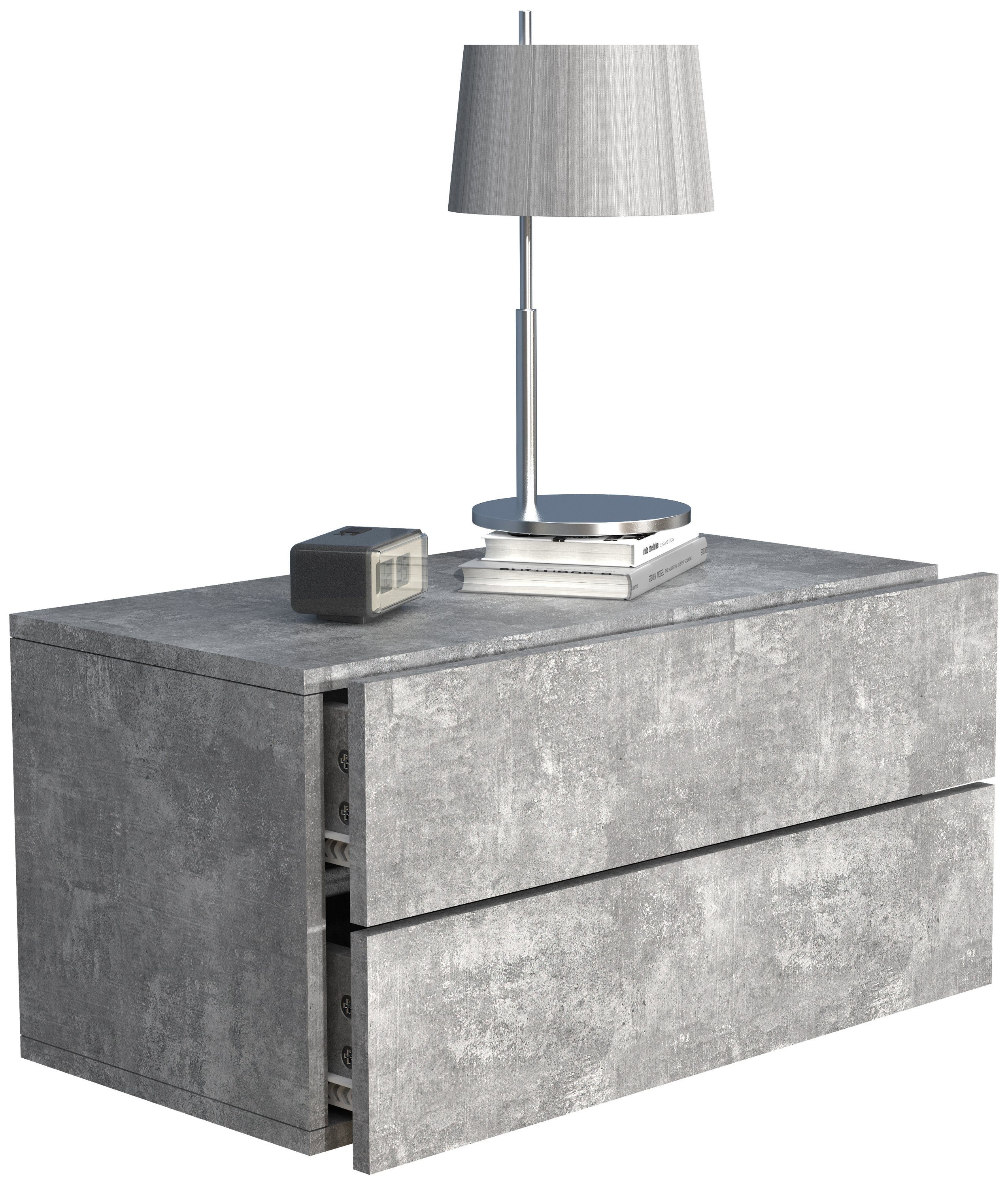 VCM Nachttisch Holz Wandschublade Wand Hänge günstig online kaufen