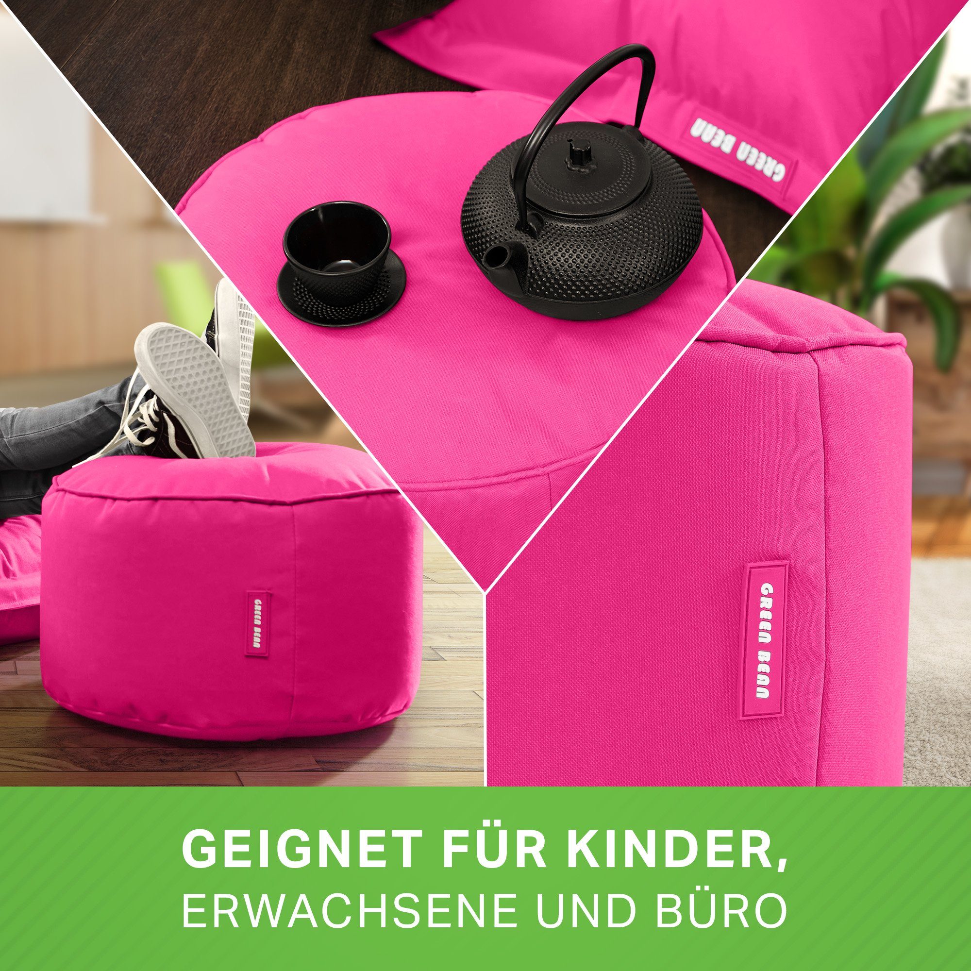 Green Bean Pouf Stay (Sitzsack-Hocker 25x45cm günstig online kaufen