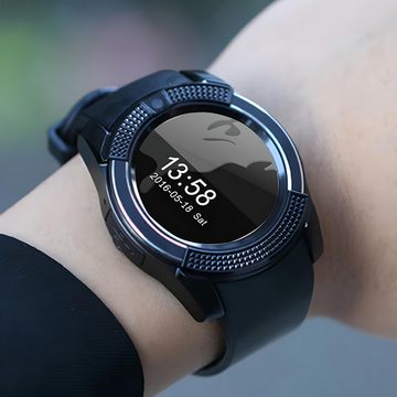 Retoo Bluetooth Smartwatch Armband 45mm Sport Band Armbanduhr Fitness Herren Smartwatch Set, Barometer, Beschleunigungssensor, Fitness Tracker, Wasserdicht
