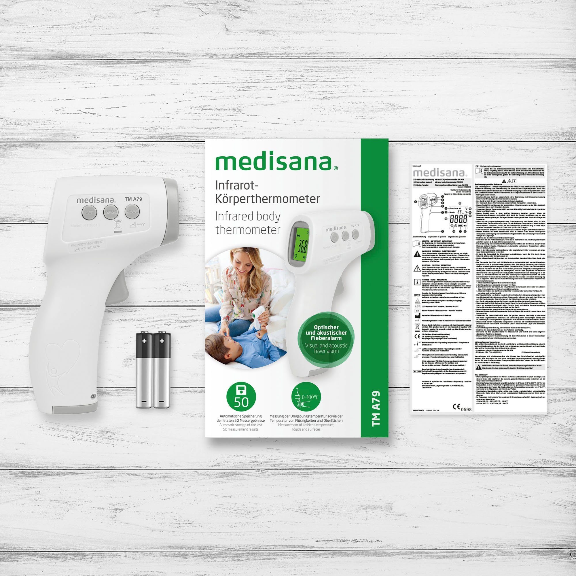 Medisana Infrarot-Fieberthermometer TMA79