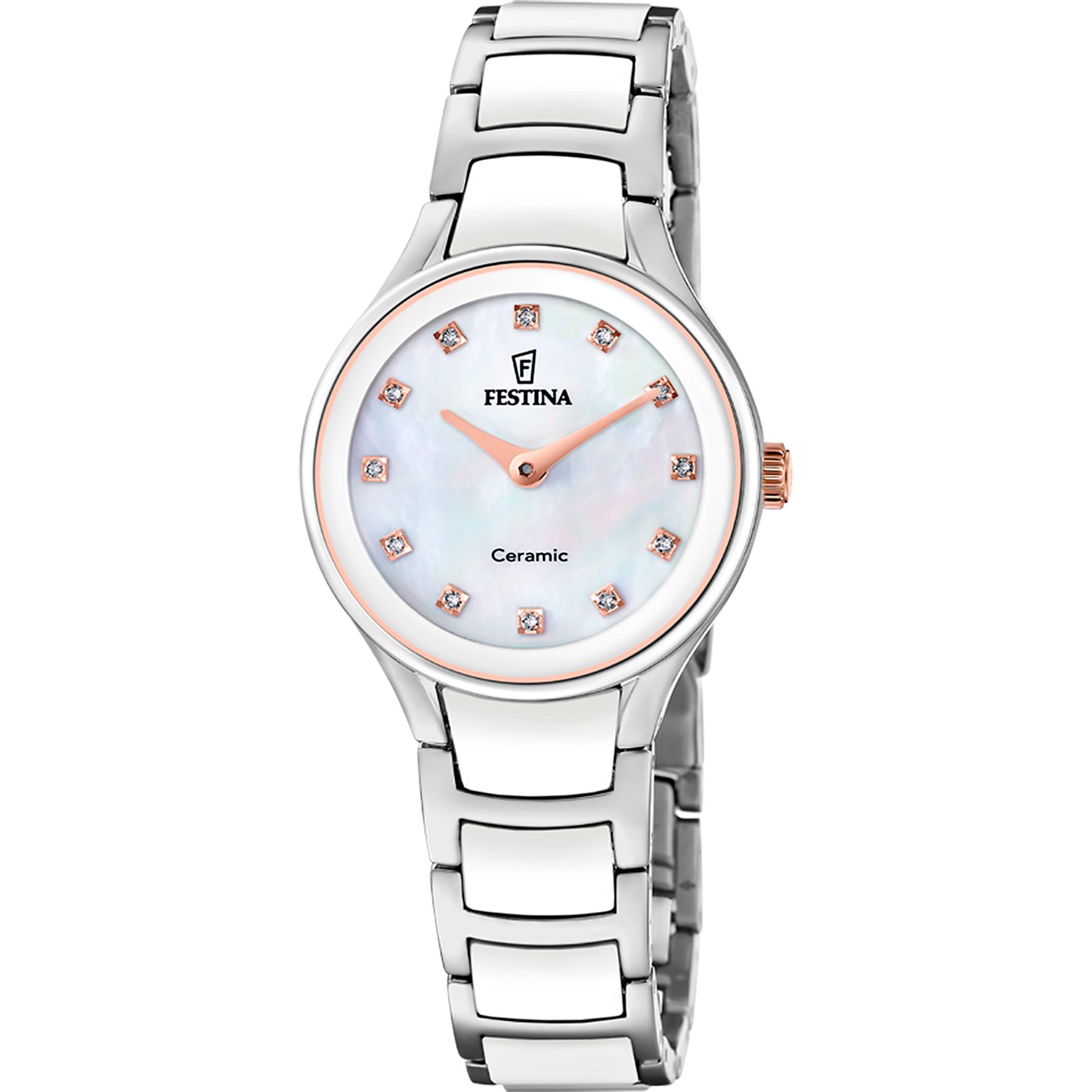 Festina Keramikuhr Ceramic F20752_8, Quarzuhr, Armbanduhr, Damenuhr, analog