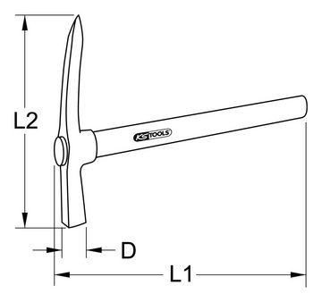 KS Tools Hammer, Maurerhammer, amerikanische Form
