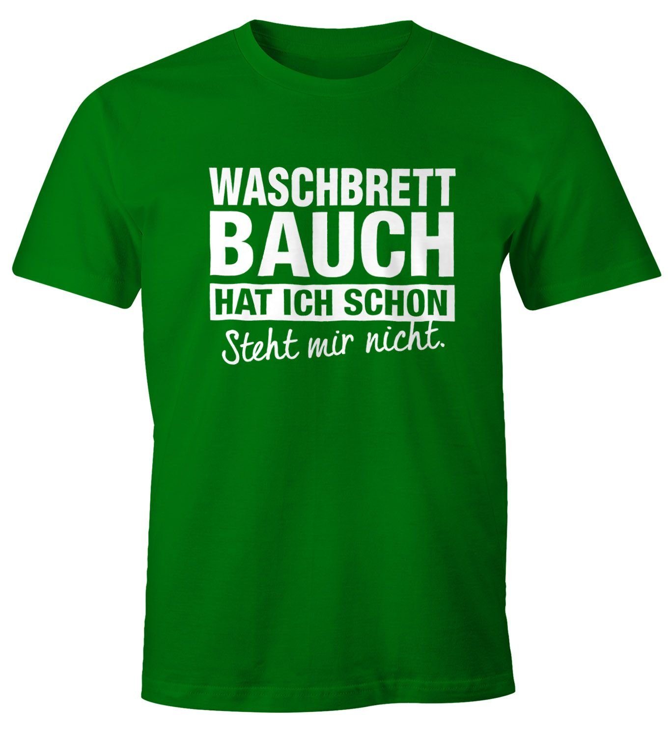 MoonWorks Print-Shirt Lustiges Herren T-Shirt Waschbrettbauch günstig online kaufen